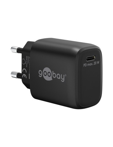 Goobay USB-C™ PD Schnellladegerät (20 W) schwarz