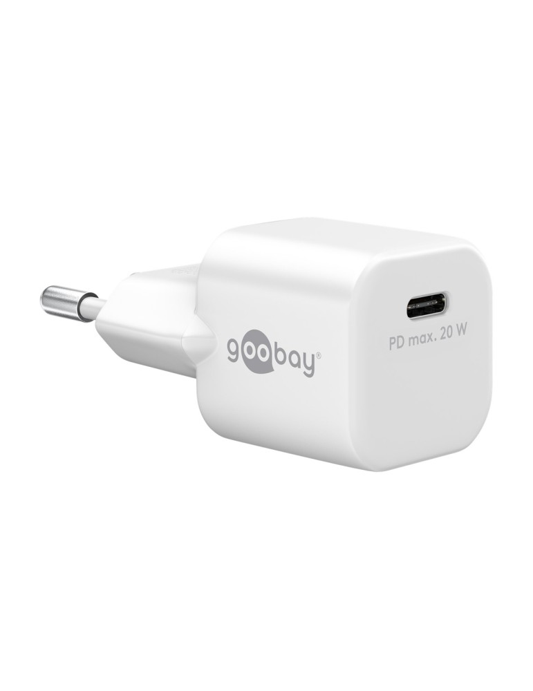 Goobay USB-C™ PD Schnellladegerät Nano (20 W) weiß