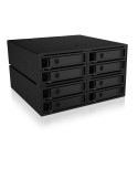 ICY BOX Backplane für 8x 2,5" SATA/SAS HDD/SSD in 2x 5,25" in 2x 5,25" Schacht - Zwei Lüfter (50x50 mm)