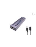 i-tec USB 3.0/USB-C Charging HUB 9port LAN + Power Adapter 60W