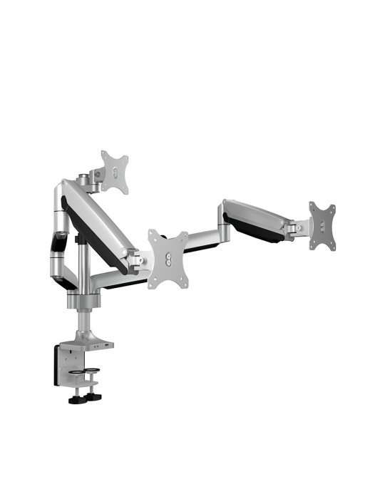 ICY BOX IB-MS505-TI Monitorständer mit Tischhalterung für drei Monitore bis zu 32" (81 cm)