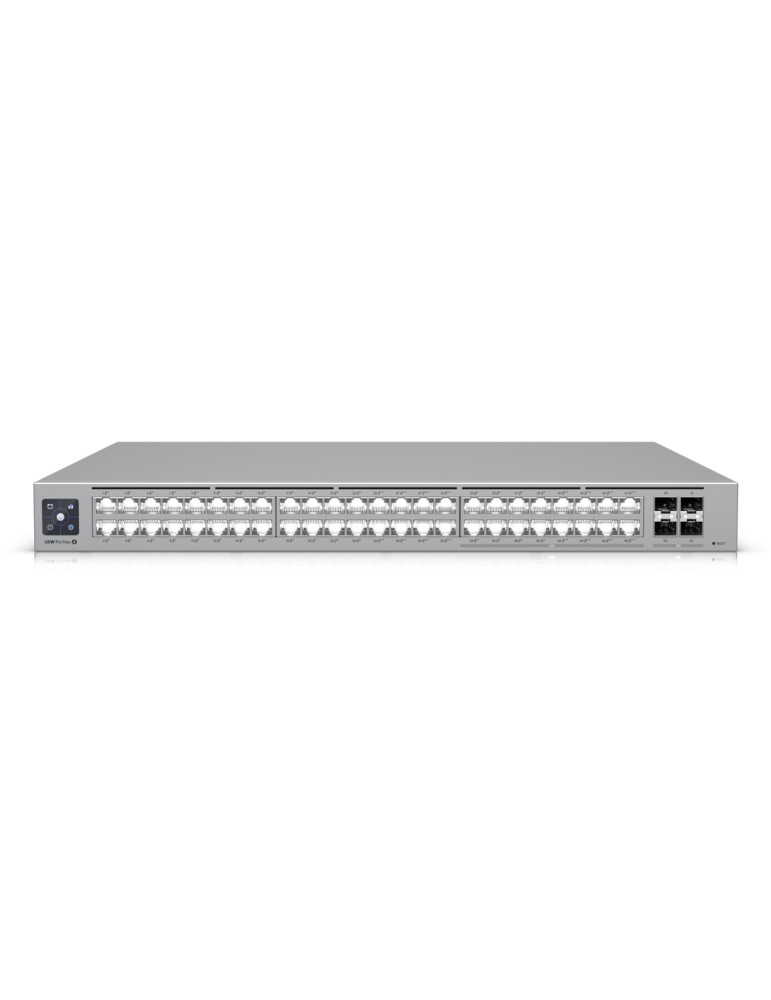 Ubiquiti Pro Max 48 PoE Managed Switch 4x 10G SFP+, 16x 2.5GbE (8x PoE++, 8x PoE+), 32x 1GbE (8x PoE++, 24x PoE+)