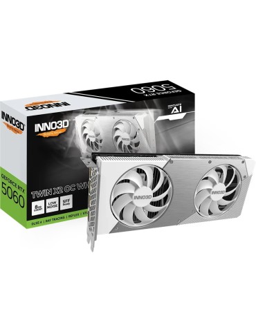 Inno3D GeForce RTX 5060 8GB TWIN X2 OC WHITE - 8GB GDDR7, HDMI, 3x DP