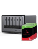UGREEN DXP6800 Pro 48TB Seagate IronWolf NAS-Bundle NAS inkl. 6x 8TB Seagate IronWolf 3.5 Zoll SATA Festplatte