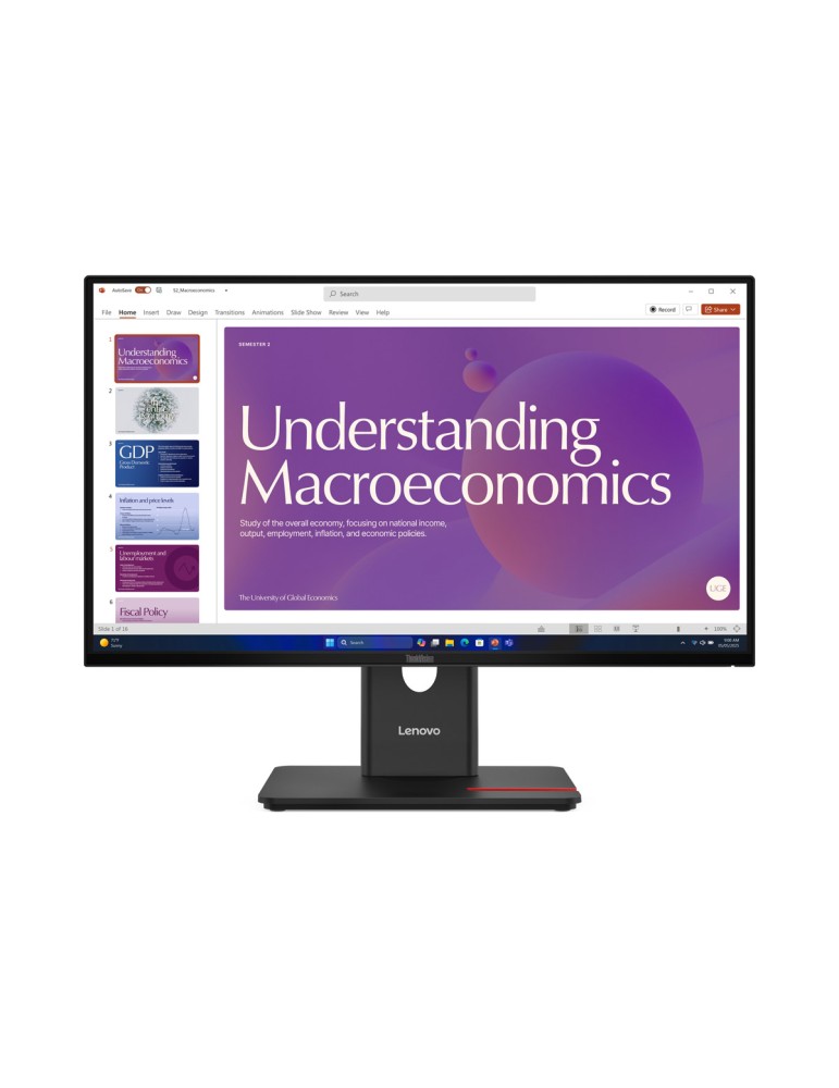 Lenovo ThinkVision T24D-40 23.8" QHD IPS, 120HZ, 6ms, HDMI, DisplayPort, USB-C (PD15W)