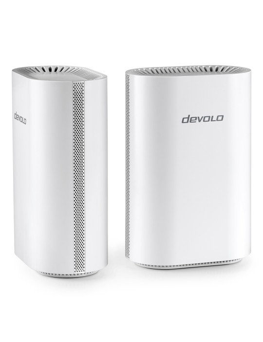 devolo WiFi 7 BE6500 Mesh System 2er Pack BE6500 Dualband, 1x 2.5G WAN/LAN und 3x 1G LAN (pro Einheit)