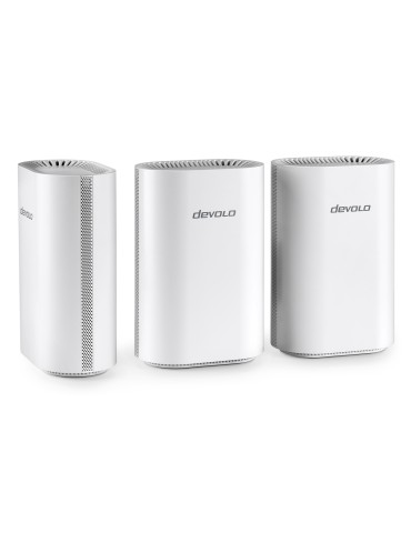devolo WiFi 7 BE6500 Mesh System 3er Pack BE6500 Dualband, 1x 2.5G WAN/LAN und 3x 1G LAN (pro Einheit)