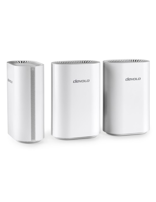 devolo WiFi 7 BE6500 Mesh System 3er Pack BE6500 Dualband, 1x 2.5G WAN/LAN und 3x 1G LAN (pro Einheit)