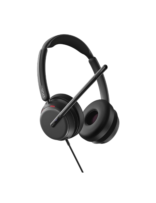 Epos IMPACT 860T ANC, Stereo-Headset, Kabelgebunden MS Teams zertifiziert, Adaptive ANC-Geräuschunterdrückung, 360-Grad-Busyligh