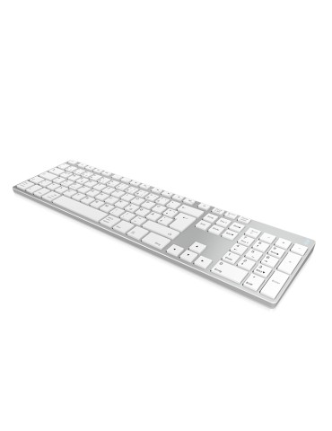 KeySonic KSK-8022BT Bluetooth-Tastatur (DE) Aluminium Gehäuse, Full-Size, Bis zu drei Geräte gleichzeitig