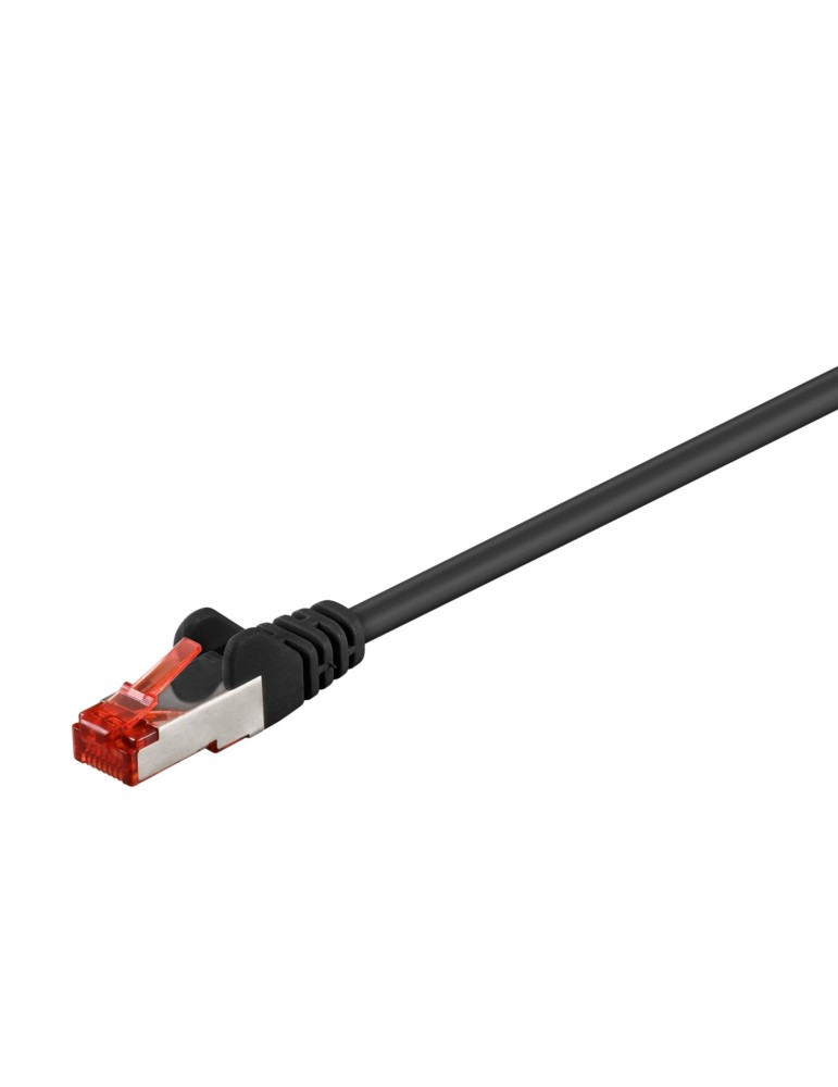 Goobay 0,5m CAT 6 Patchkabel, S/FTP (PiMF), Schwarz