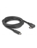 Delock USB 5 Gbps Kabel USB Type-C™ Stecker zu USB Type-C™ -Stecker gewinkelt links / rechts 2 m 4K PD 60 W mit E-Marker