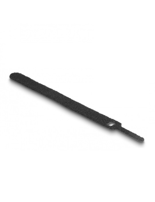 Delock Klett-Kabelbinder L 150 x B 12 mm schwarz 10 Stück