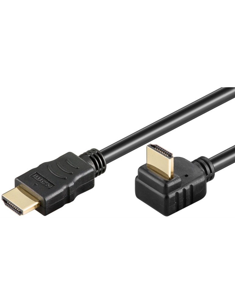Goobay High Speed HDMI Kabel mit Ethernet, verg. 3m HDMI™-Stecker (Typ A)  HDMI™-Stecker (Typ A) 270°