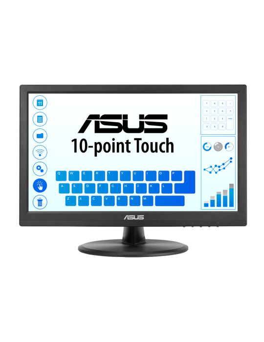 ASUS VT169HE 15,6 Zoll - Touch Office Monitor 39,6cm (15,6"), FHD, IPS, 60Hz, HDMI, VGA