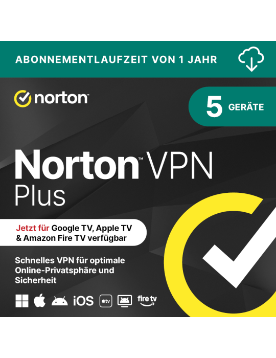Norton VPN Plus [5 Geräte - 1 Jahr]