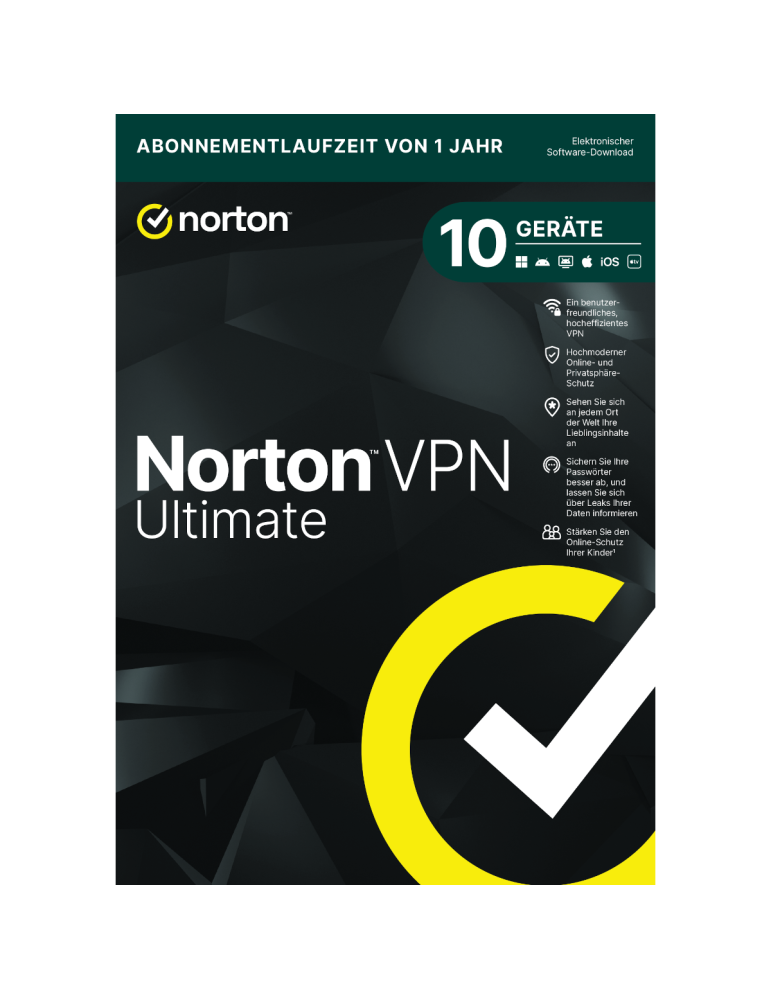 Norton VPN Ultimate [10 Geräte - 1 Jahr]