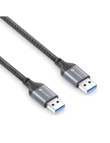 sonero USB 3.0 Kabel - A/A -Aluminium-space grey/schwarz - 2,00m