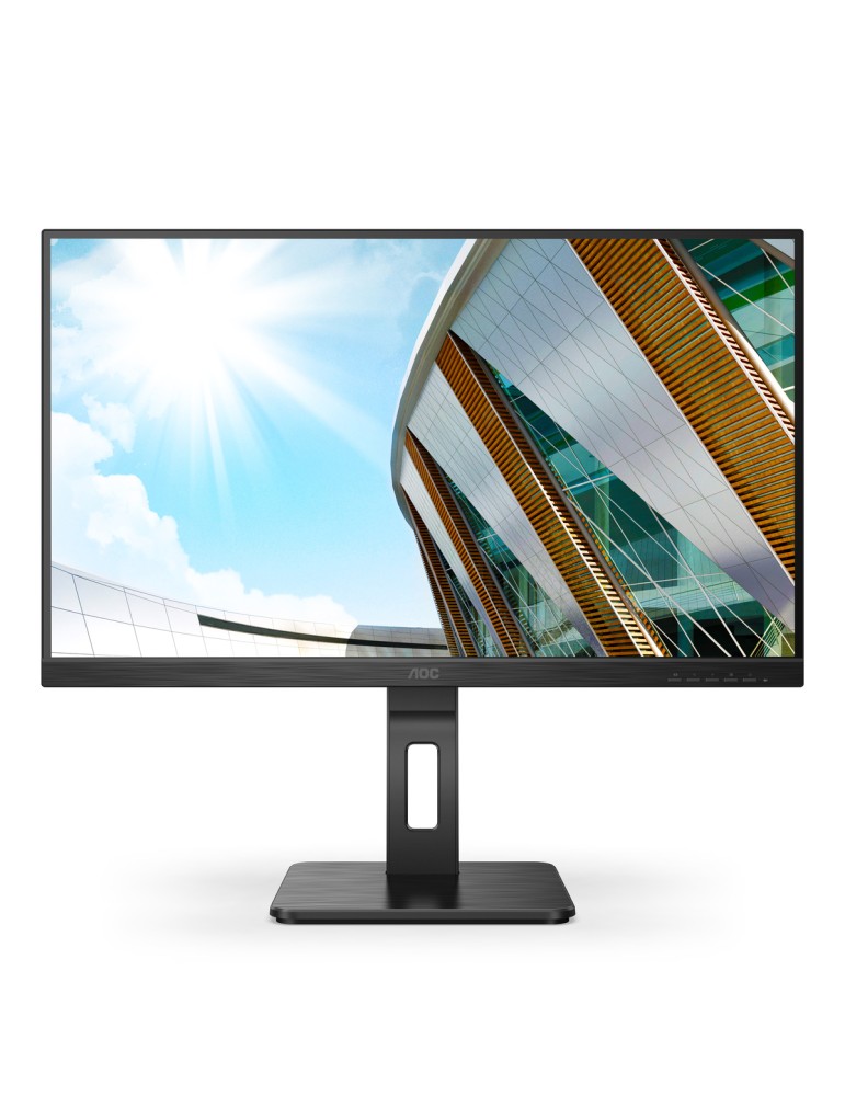 AOC U27P2 27 Zoll UHD Monitor, höhenverstellbar (3840x2160, 60 Hz, HDMI, DisplayPort, USB Hub) schwarz
