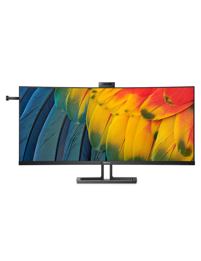 Philips 40B1U6903CH 40 Zoll Wide UHD Curved Monitor, 5 MP Webcam, höhenverstellbar, Lautsprecher (5120x2160, 75 Hz, HDMI, Displa