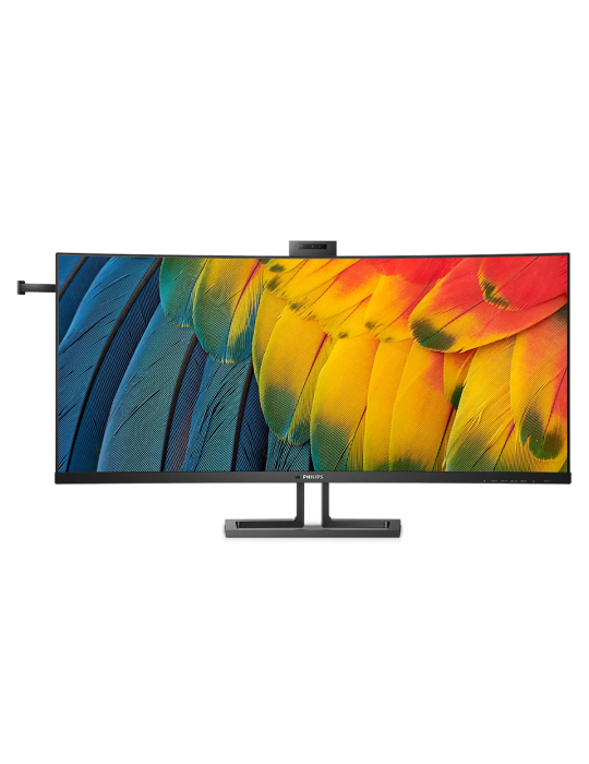 Philips 40B1U6903CH 40 Zoll Wide UHD Curved Monitor, 5 MP Webcam, höhenverstellbar, Lautsprecher (5120x2160, 75 Hz, HDMI, Displa