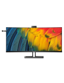 Philips 40B1U6903CH 40 Zoll Wide UHD Curved Monitor, 5 MP Webcam, höhenverstellbar, Lautsprecher (5120x2160, 75 Hz, HDMI, Displa