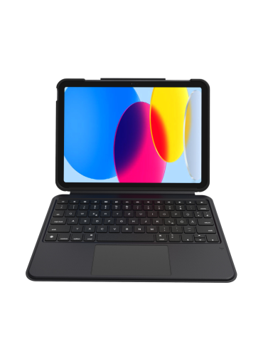 Deqster Smart Combo Touch Keyboard iPad 10.9" (10. Gen.) Apple smart connector, Deutsches Layout (QWERTZ)