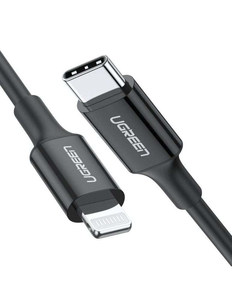 UGREEN Ladekabel Lightning zu Typ-C 1m schwarz