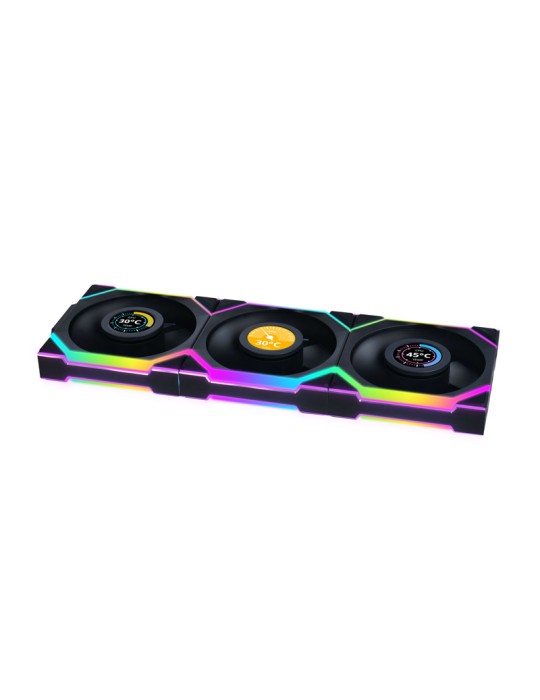 Lian Li UNI FAN SL Wireless LCD 120 ARGB Reverse Blade 3er-Pack | Gehäuselüfter