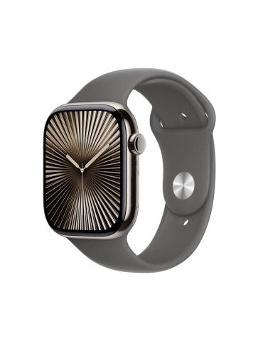 Apple Watch S10 Natur Titanium Sport Band Steingrau S/M GPS + Cellular 46mm MWY93QF/A 2024