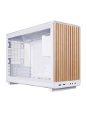 Lian Li DAN Cases A3-mATX White TG Wood Edition | PC-Gehäuse