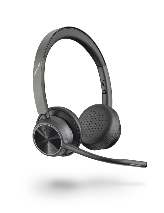 Poly Voyager 4320 UC Bluetooth Headset, Binaural, USB-C, MS zertifiziert, incl. BT700 Nano Dongle