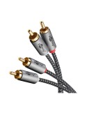 Goobay Plus Stereo-Cinchkabel, 0.5 m