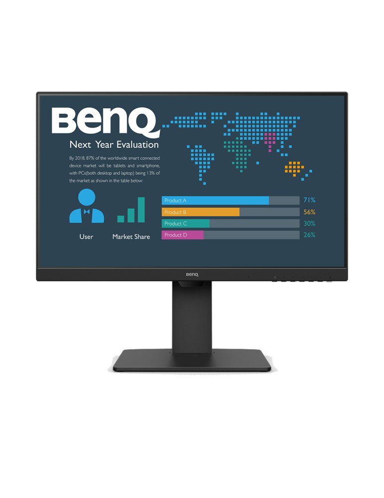BenQ BL2486TC Monitor 60,5 cm (23,8 Zoll) Full HD, IPS, 5ms, 100Hz, HDMI, DisplayPort, USB-C