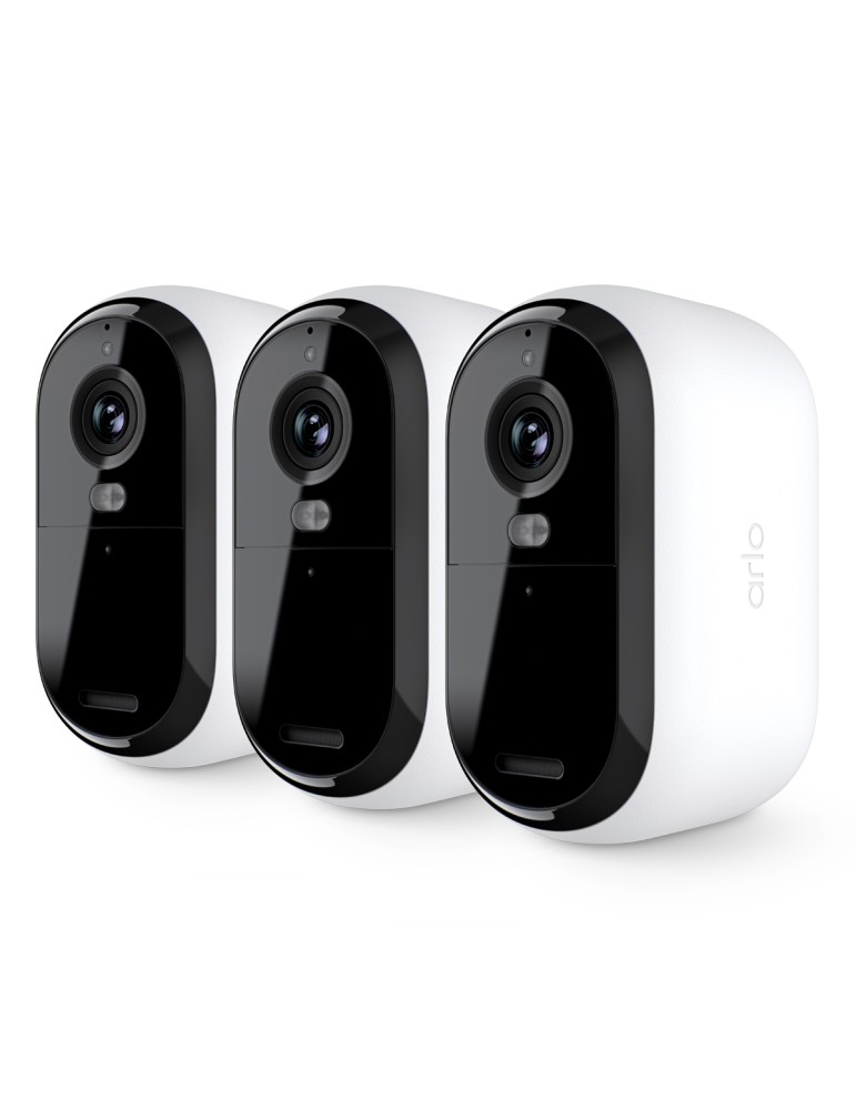 Arlo Essential 3 2K Sicherheitskamera Weiß 3er Set 4MP (2560x1440), WLAN, Akku, Indoor/Outdoor, Intelligente Erkennung