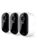 Arlo Essential 3 2K Sicherheitskamera Weiß 3er Set 4MP (2560x1440), WLAN, Akku, Indoor/Outdoor, Intelligente Erkennung