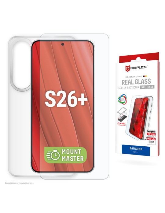 DISPLEX Panzerglas + Handyhülle für Samsung Galaxy S26+
