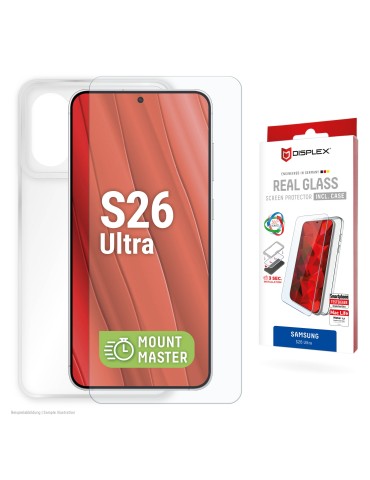 DISPLEX Panzerglas + Handyhülle für Samsung Galaxy S26 Ultra