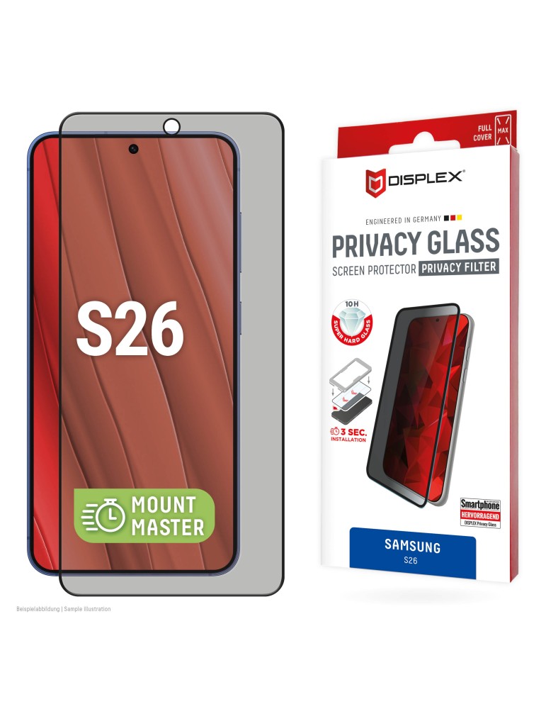 DISPLEX Displayschutz Privacy Panzerglas für Samsung Galaxy S26