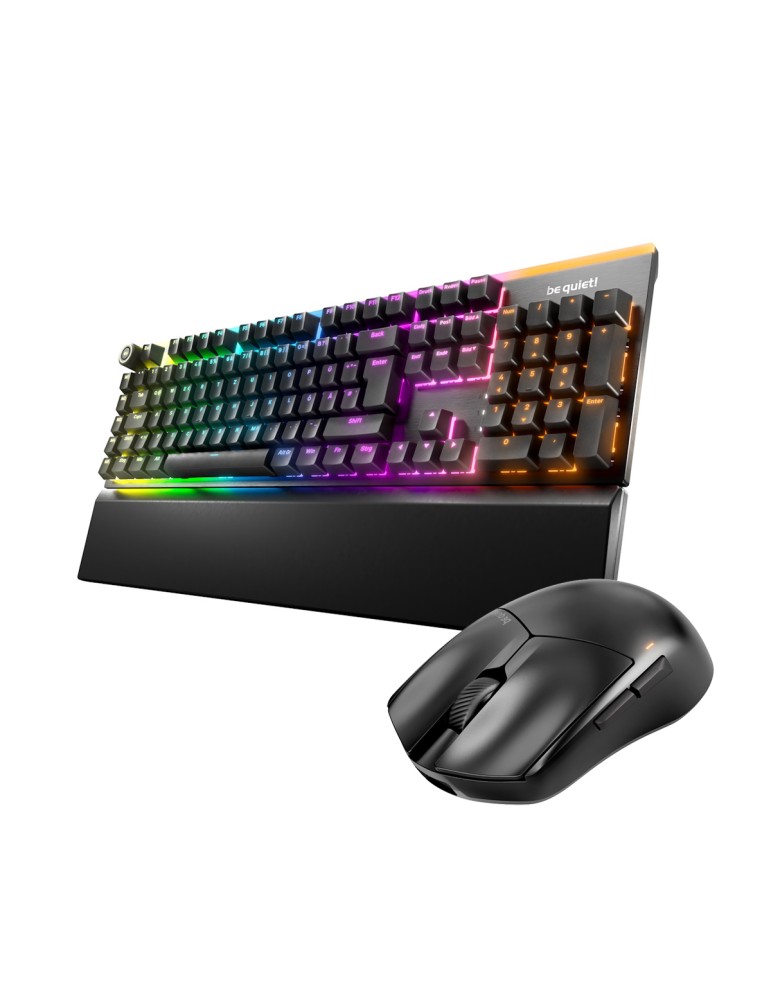 be quiet! Light Mount Linear + Dark Perk Sym Gaming Bundle bestehend aus be quiet! Maus und Tastatur