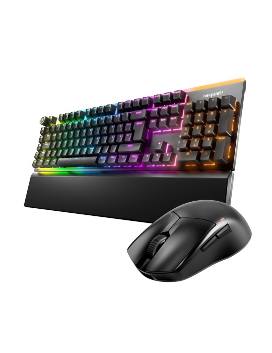 be quiet! Light Mount Silent + Dark Perk Ergo Gaming Bundle bestehend aus be quiet! Maus und Tastatur