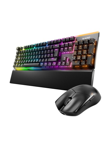 be quiet! Light Mount Silent + Dark Perk Sym Gaming Bundle bestehend aus be quiet! Maus und Tastatur