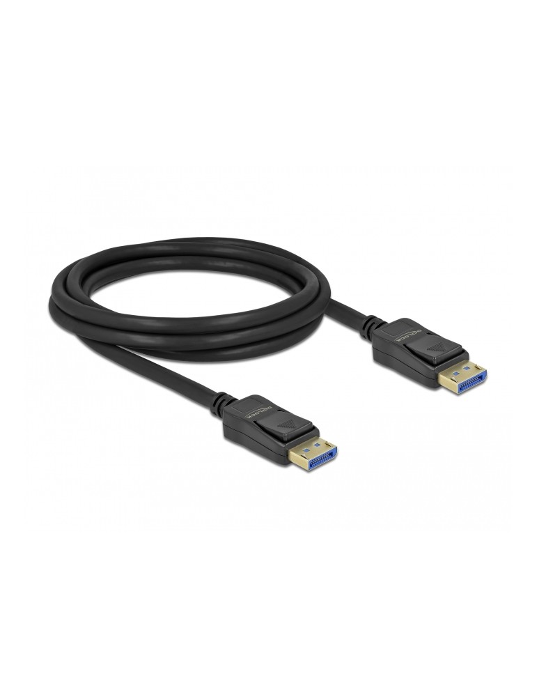 Delock DisplayPort Kabel 10K, 60 Hz, 54 Gbps, 2 m, Kunststoffgehäuse
