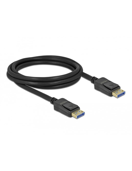 Delock DisplayPort Kabel 10K, 60 Hz, 54 Gbps, 2 m, Kunststoffgehäuse