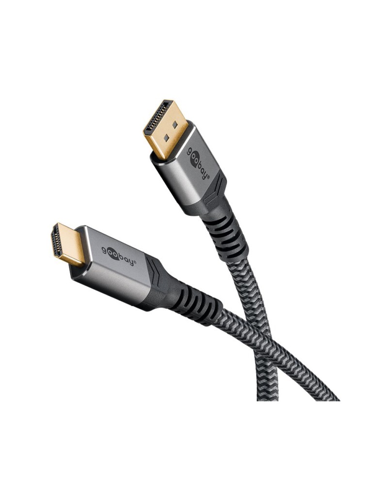 Goobay Plus DisplayPort™ auf HDMI™ Kabel (4K@60Hz), 5.0m