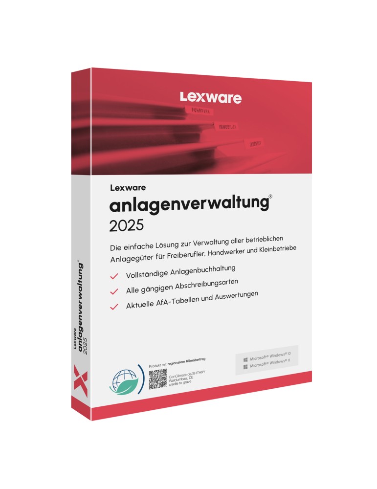 Lexware anlagenverwaltung 2025 - Abo