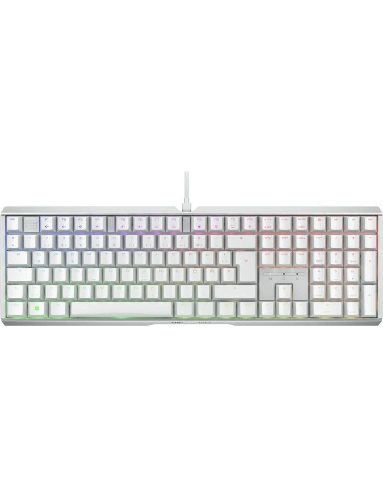 Cherry Xtrfy MX 3.1 Gaming-Tastatur, USB-Anschluss Cherry MX2A RED-Tastenschalter, DE-Layout, Aluminiumgehäuse