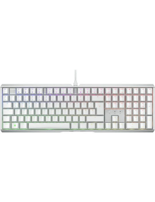 Cherry Xtrfy MX 3.1 Gaming-Tastatur, USB-Anschluss Cherry MX2A RED-Tastenschalter, DE-Layout, Aluminiumgehäuse