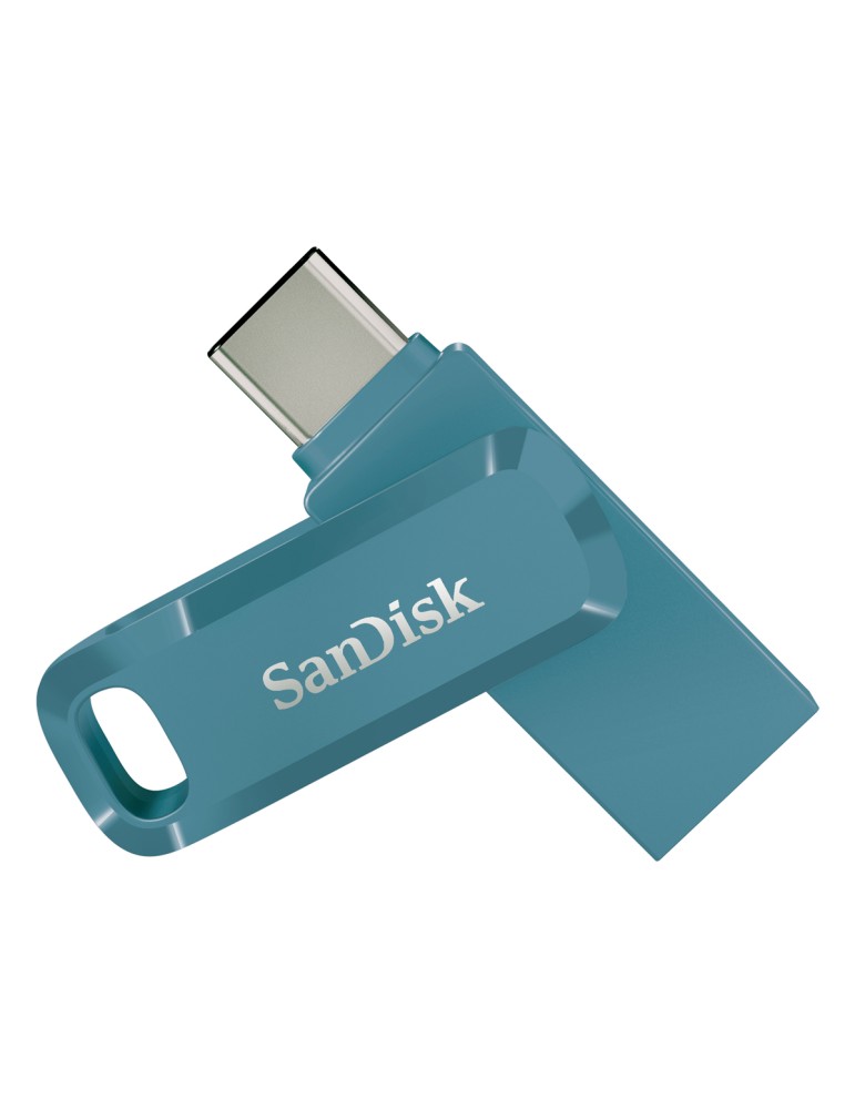 SanDisk Ultra Dual Drive Go Typ-A/Typ-C 512GB USB-Stick Blau Swivel, bis zu 400 MB/s, USB 3.2 Gen 1x1 (5 Gbit/s)