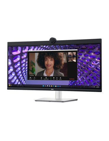 DELL P3424WEB Office Monitor 86.4 cm (34"), IPS, Videokonferenzmonitor, WQHD, 3800R, 21:9